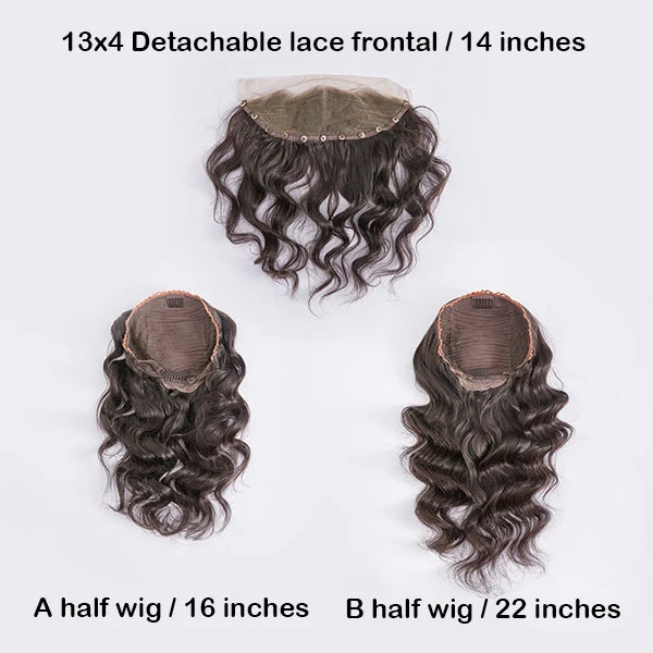 Detachable 13x4 Lace Frontal Lego Wig. Length Switched Arbitrarily | Free Combination