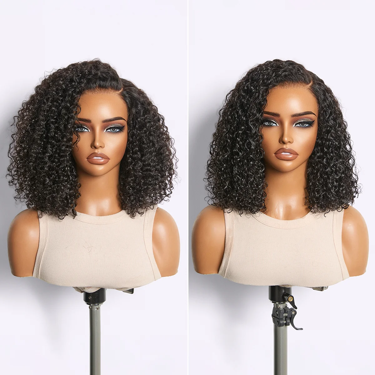 180% Density Kinky Curly PartingMax Glueless 7x6 Closure HD Lace Wig Pre-Cut Lace Flexi-Fit Drawstring Cap